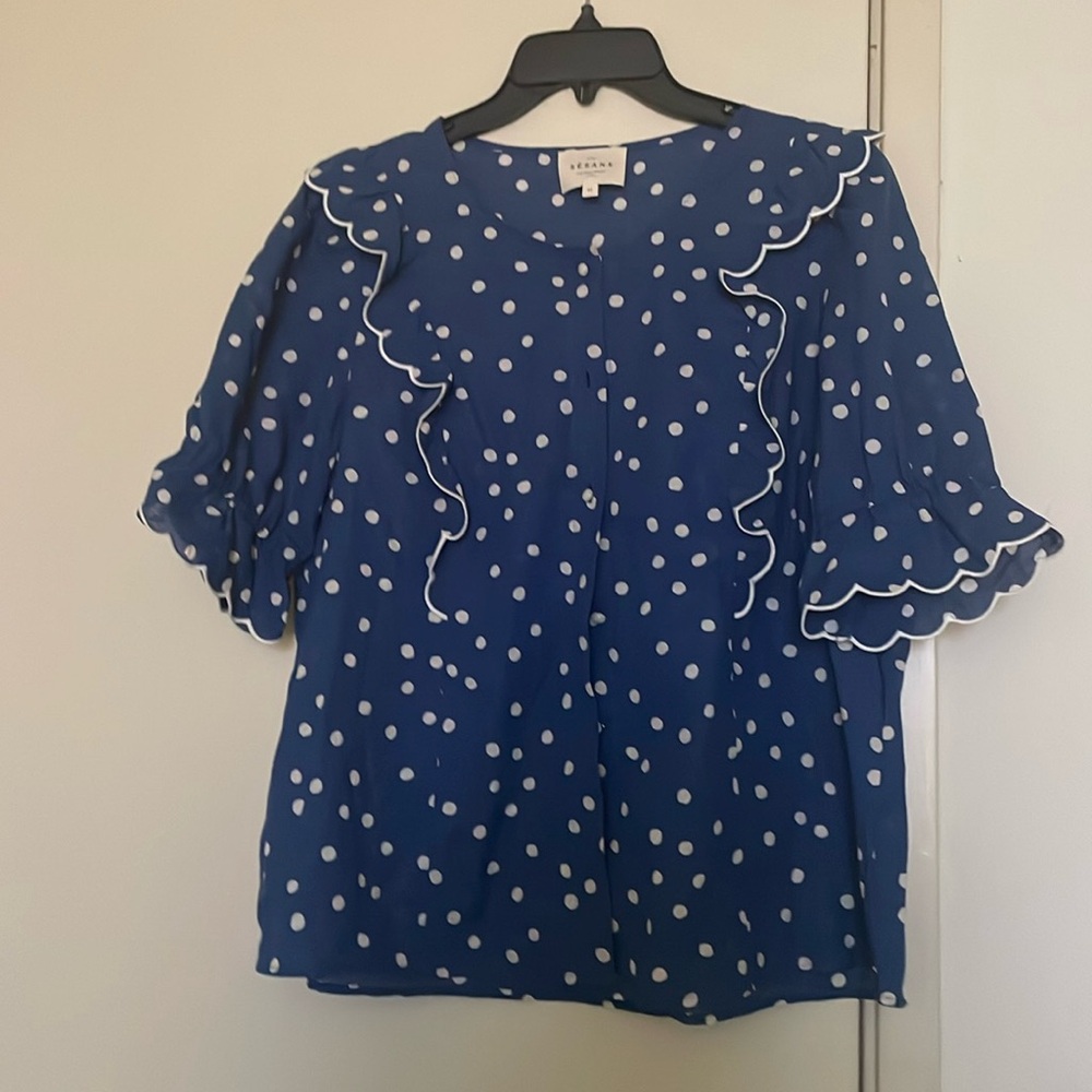 Sézane polka dot blouse. Size 40(FR$ or 8 (US)